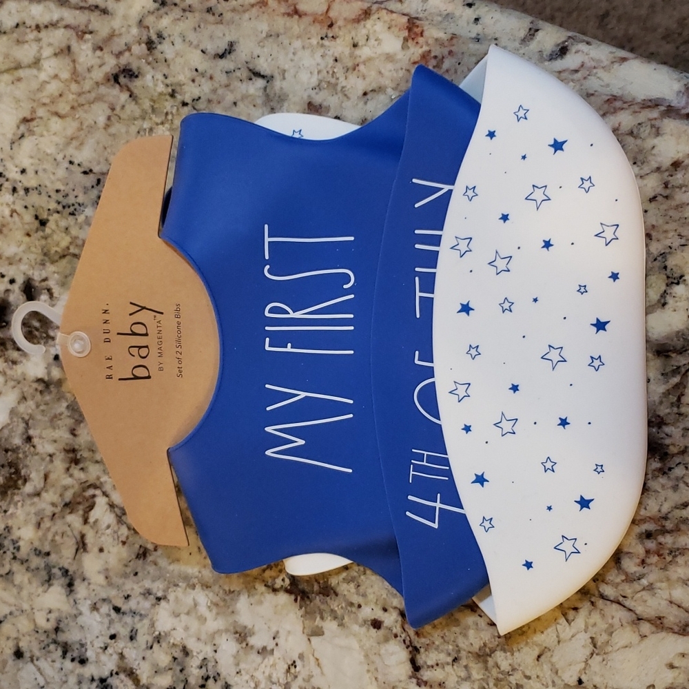 Rae Dunn 4th of July Bibs